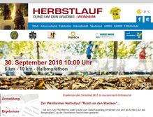 Tablet Screenshot of herbstlauf-weinheim.de